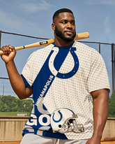 T-shirt à manches courtes pour homme Colts, grande taille